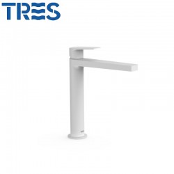 Mitigeur lavabo Blanc Mat - TRES 21120301BM