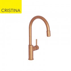 Mitigeur pour évier de cuisine aérateur amovible Or Rose Brossé - CRISTINA ONDYNA KT50934P