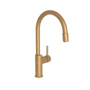 Mitigeur pour évier de cuisine aérateur amovible  Or Brossé - CRISTINA ONDYNA KT50996P