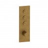 Façade Thermo Twist thermostatique 3 sorties Vieux Bronze - CRISTINA ONDYNA XT61392
