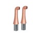 2 Colonnettes Hautes 130 Mm Mm3/4" Or Rose Brosse Pvd Robinetterie HYDROTHERAPIE - CRISTINA ONDYNA CH16034P