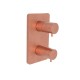 Facade Externe Foil Laiton 2 Sorties Or Rose Brossé - FL75234P CRISTINA ONDYNA