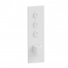 Façade Thermo Twist thermostatique 3 sorties Blanc Mat Quadri - CRISTINA ONDYNA XQ61324