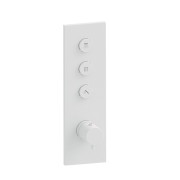 Façade Thermo Twist thermostatique 3 Sorties Blanc Mat - CRISTINA ONDYNA XT61324