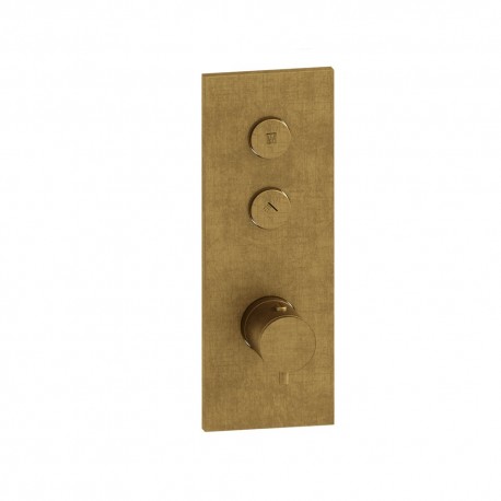 Façade Thermo Twist thermostatique 2 sorties Vieux Bronze - CRISTINA ONDYNA XT61292