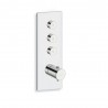 Façade Thermo Twist thermostatique 3 sorties Chromé - CRISTINA ONDYNA XT61351