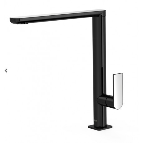 Mitigeur lavabo noir chrome - TRES 20020503NE