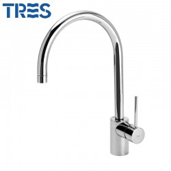 Mitigeur cuisine évier chrome - TRES 162440