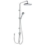 Kit douche anticalcaire  avec barre ajustable sur ses supports muraux - TRES 161214 