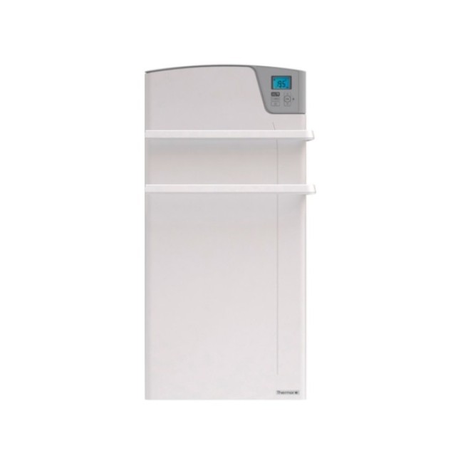 Sèche-serviettes électrique MAJORQUE soufflant compact blanc 1400W - 493151