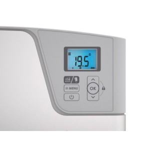 Sèche-serviettes électrique MAJORQUE soufflant compact blanc 1400W - 493151