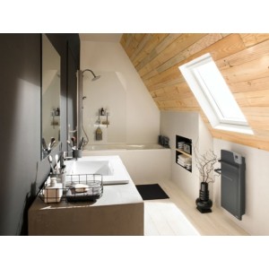 Sèche-serviettes électrique MAJORQUE soufflant compact blanc 1400W - 493151