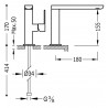 Mitigeur lavabo blanc mat bec 35x15 mm. - TRES 20020501BM