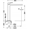 Mitigeur lavabo Acier - TRES 21180301AC