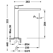 Mitigeur lavabo Blanc Mat - TRES 21180301BM