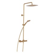 Colonne de douche thermostatique complète Foil Or Brossé - CRISTINA ONDYNA FL48696P