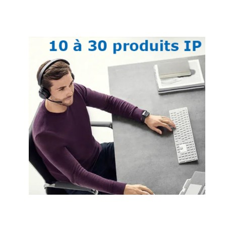 Forfait mise en service par tél. sur rendez-vous - de 10 à 30 produits ip maxi - AIPHONE MSIPTELPLUS