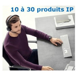 Forfait mise en service par tél. sur rendez-vous - de 10 à 30 produits ip maxi - AIPHONE MSIPTELPLUS