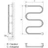 Radiateur sèche-serviettes électrique 65W vertical Blanc ATHENA S - FINIMETAL 3772651