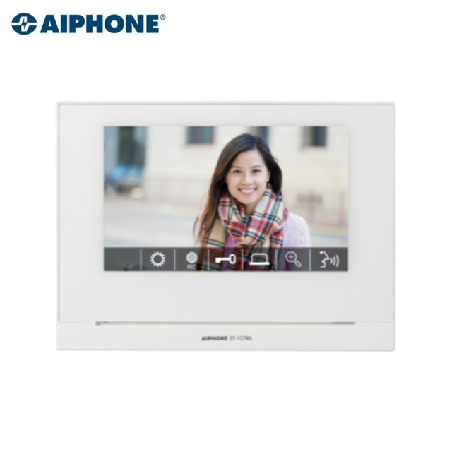 Moniteur mains libres écran 7" avec zoom 9 zones, boucle magnétique & wi-fi intégré - AIPHONE GT1C7WL
