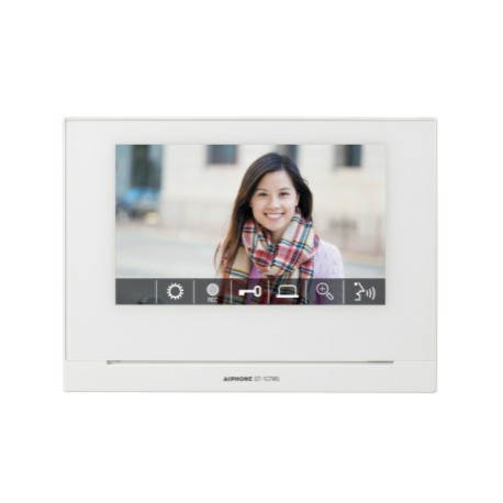 Moniteur mains libres écran 7" avec zoom 9 zones, boucle magnétique & wi-fi intégré - AIPHONE GT1C7WL