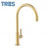 Mitigeur lavabo Or Mat 24K - TRES 21190601OM