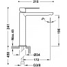 Mitigeur lavabo Noir Chrome - TRES 20020303NE