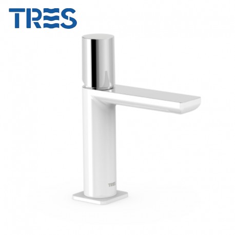 Mitigeur lavabo Blanc Chrome - TRES 20010302BL