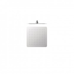 Douche acier inoxydable de tête anticalcaire à rotule 200x20 Chromé - TRES 134315002 