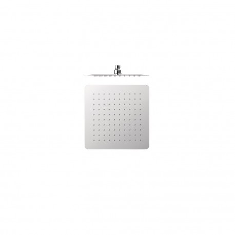 Douche acier inoxydable de tête anticalcaire à rotule 200x20 Chromé - TRES 134315002 