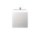 Douche acier inoxydable de tête anticalcaire à rotule 300x30 Chromé - TRES 134315006
