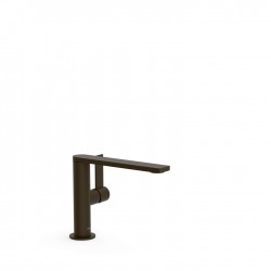 Mitigeur lavabo bec 34x10 mm. Noir métallisé brossé - TRES 21120501KMB 