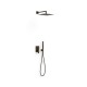 Kit de douche encastré Rapid-Box Noir métallisé brossé - TRES 21128004KMB