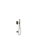 Kit de douche encastré Rapid-Box Noir métallisé brossé - TRES 21128007KMB