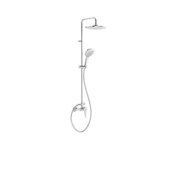 Ensemble mitigeur douche Douche fixe de 242x242 mm Chromé - TRES 21819101 