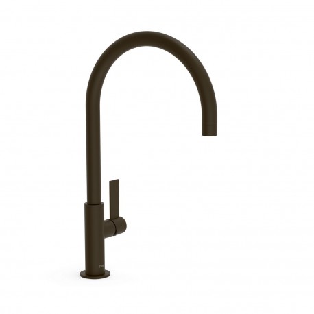 Mitigeur lavabo  Noir métallisé brossé - TRES 21190601KMB 