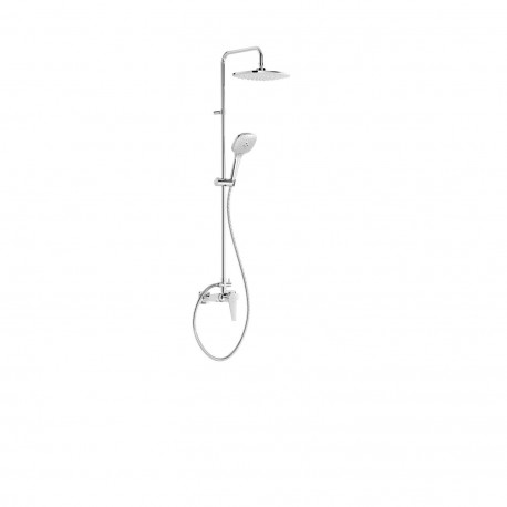 Ensemble mitigeur douche Douche fixe de 242x242 mm Chromé - TRES 21819101 