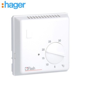 Therm. bi-métal 1RT + voyant - GEST CHAUF EAU CH  HAGER 25620