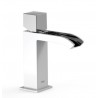 Mitigeur lavabo robinet cascade Blanc Chrome - TRES 00611002BL