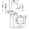 Robinet électronique de lavabo une seule eau Chromé - TRES 39210305