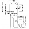 Robinet électronique de lavabo une seule eau Chromé - TRES 39210303