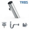 Kit robinet électronique de lavabo une seule eau BASIC Chromé - TRES 39210391