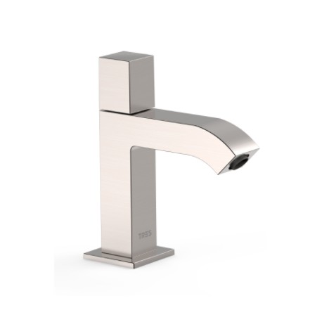 Robinet lavabo 1 seule eau ou prémélangeur Acier - TRES 00750301AC
