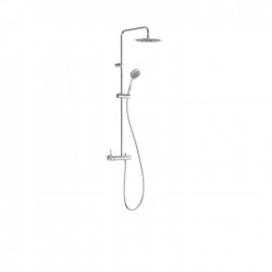 Ensemble mitigeur douche Douche fixe diam 250 mm à rotule Chromé - TRES 18119102 