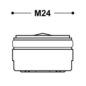 Réducteur de débit Mâle 24/100 6 l/m Chromé - TRES 134215017