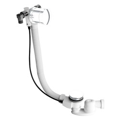 Vidage Remplissage Baignoire Par Trop Plein Laiton 58 Cm Blanc Mat Robinetterie VIDAGES - CRISTINA ONDYNA VE26324 