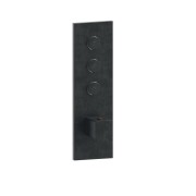 Façade Thermo Twist thermostatique 3 sorties Chromé Noir Brossé Quadri - CRISTINA ONDYNA XQ61375