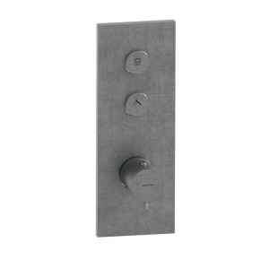 Façade Thermo Twist thermostatique 2 sorties Métal Brossé - CRISTINA ONDYNA XT61277