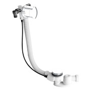 Vidage Remplissage Baignoire Par Trop Plein  Laiton  58 Cm Blanc Mat Robinetterie VIDAGES - CRISTINA ONDYNA VE26324 