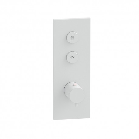 Façade Thermo Twist thermostatique 2 sorties Blanc Mat - CRISTINA ONDYNA XT61224